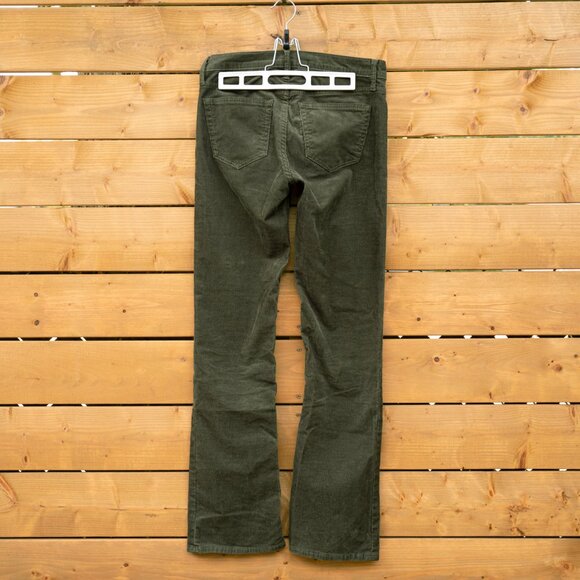 LIKE NEW! Gap Mid Rise Corduroy Baby Boot Pants Deep Green 2RS (Reg Short) - Picture 5 of 9
